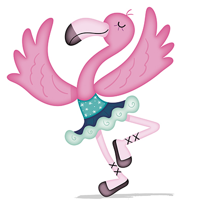 illustration of Flamingo character