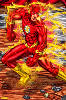 illustration of Fan art of DC Comics The Flash.