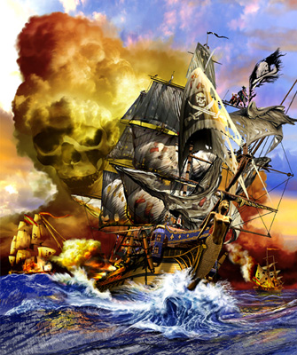 illustration of Lid art for game box published by Cheese Weasel.