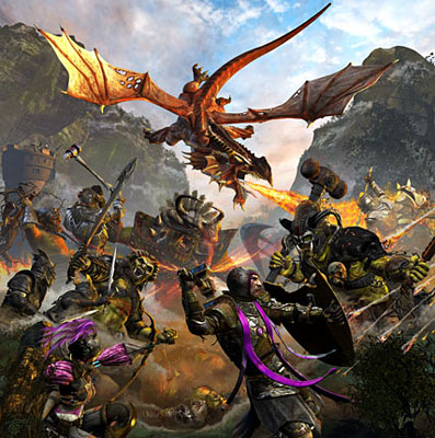 illustration of Cover art for a board game.