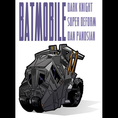 illustration of batmobile