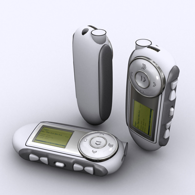 illustration of Concept for Mp3 player.