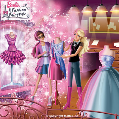 illustration of Barbie - A Fashion Fairytale Storybook