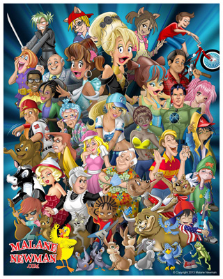 illustration of Character Design Poster Promotional
