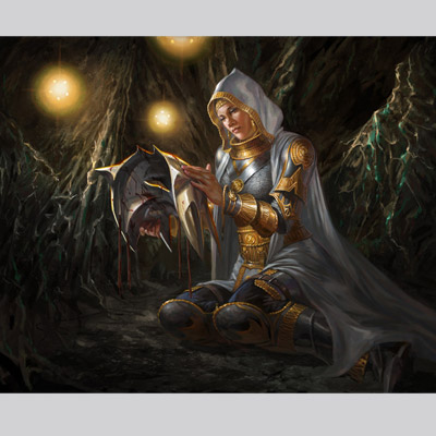 illustration of Remember the Fallen is a card illustration for Magic the Gathering's 
