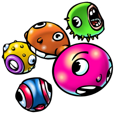 illustration of Bubble Heads