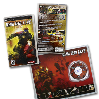 illustration of Package design for Metal Gear Acid 2