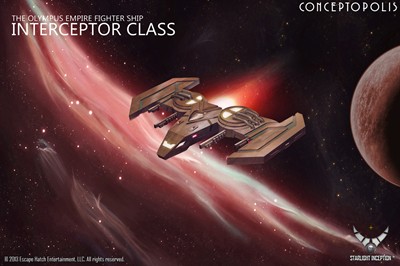 illustration of Olympus Empire Interceptor concept art