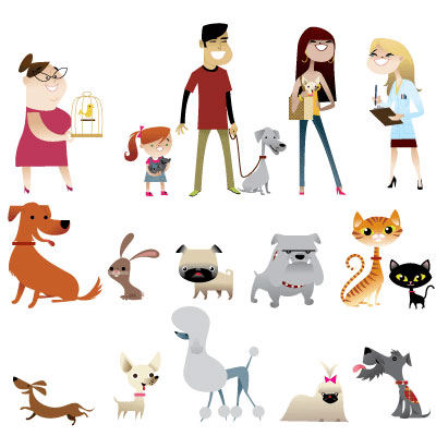 illustration of 2D, Illustration, Character Development, Animals, Cartoon, Websites, Mature 17+, Adults