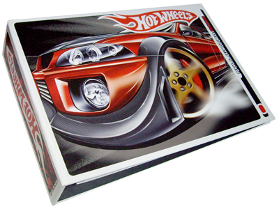 illustration of Cover of Mattel Hot Wheels global style guide. Over 200 designs, patterns, logos, product graphics, product design and artwork.
