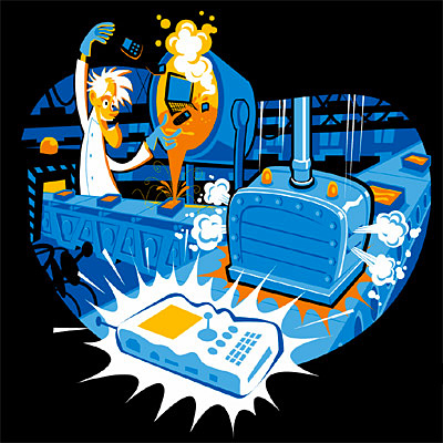 illustration of Cingular/Siemens T-shirt Design