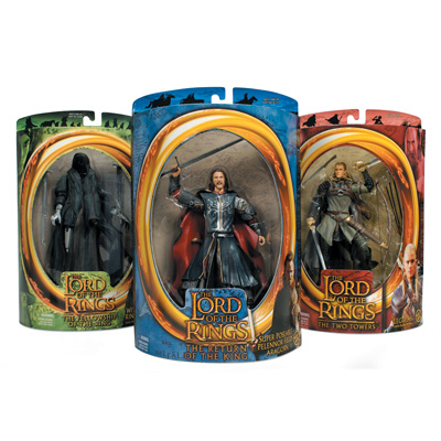 illustration of “The Lord of The Rings” package design system development for Marvel Entertainment/New Line Cinema. This package design system established the standards for the retail packaging for all “The Lord of The Rings” movie trilogy licensed products.