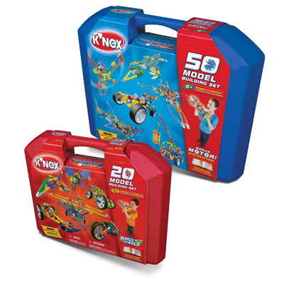 illustration of K’NEX Case Sets package design system for K’NEX Industries, Inc.