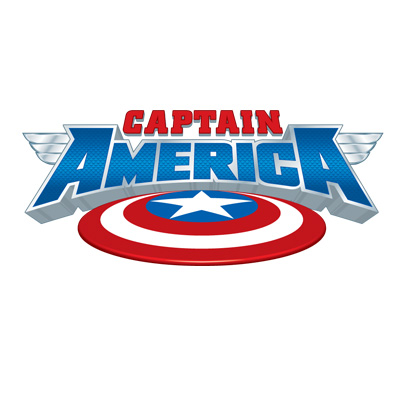 illustration of “Captain America” logo design for Marvel Entertainment, Inc.