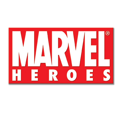 illustration of “Marvel Heroes” logo design for Marvel Entertainment, Inc.