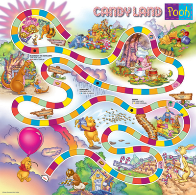 illustration of Roc illustrated this game board based on Disney's style guide. This art was created in Adobe Photoshop.