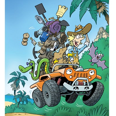 illustration of 2D, Hand-Drawn, Illustration, Packaging Illustration, Point of Sale, Product Illustration, Animals, Cartoon, Comics, Licensed Characters, Graphic Novel, Puzzles, Boys, Girls, Tweens