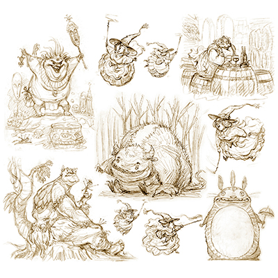 illustration of Model Sheet Creatures