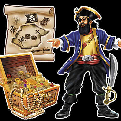 illustration of further details from Pirates magnetic playset.