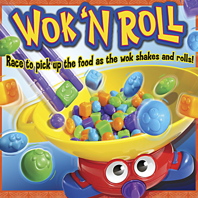 illustration of Game box cover artwork for Wok n Roll.