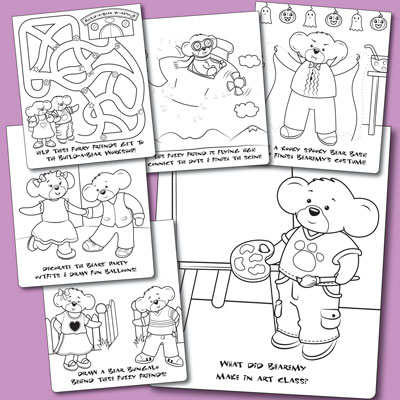 illustration of Build-A-Bear license illustration and activity design