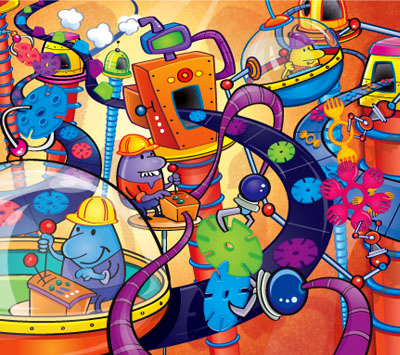 illustration of packaging  description