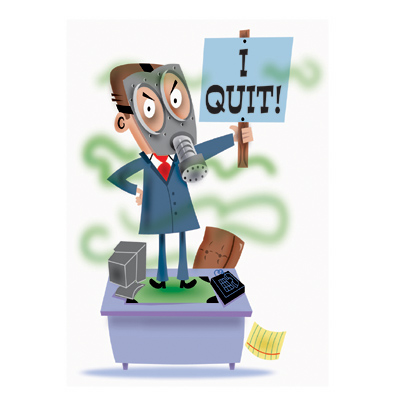 illustration of I Quit