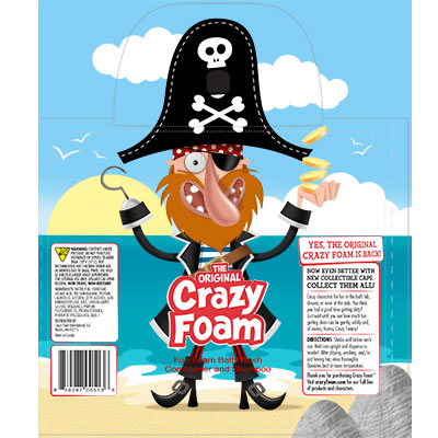 illustration of Crazy Foam packaging