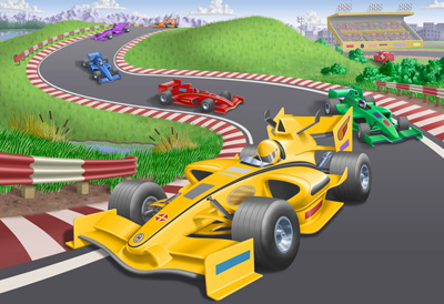 illustration of Created for two foot by three foot Puzzle.