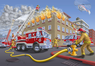 illustration of Created for a two foot by three foot Puzzle.