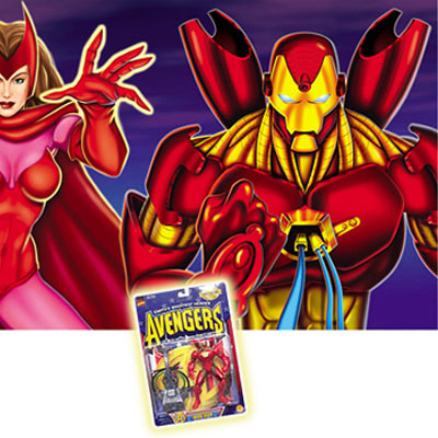 illustration of Avengers illustrations for toy packaging