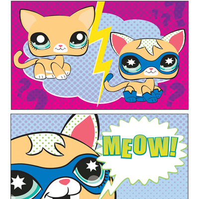 illustration of Littlest Pet Shop illustrations for Comic Con exclusive.