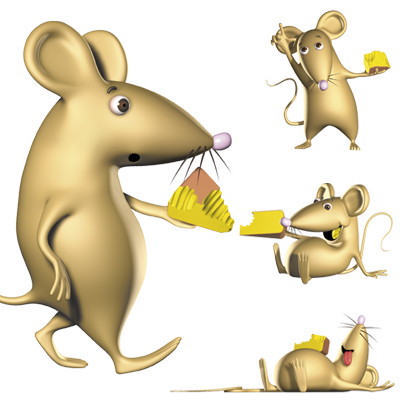 illustration of Character design and illustration for 2nd grade math book.