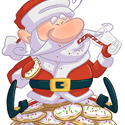illustration of Did you think Santa ate all the cookies we leave for him? That would slow him down way to much and make him feel sick after a few... He actually put them in his hat from there they magically get to the cookie room just by his workshop at home. It’s a special room that keeps the cookies good for over a year until his next round to fill up his room again so he has cookies all year around!

Illustration - Procreate - 2020