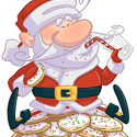 illustration of Did you think Santa ate all the cookies we leave for him? That would slow him down way to much and make him feel sick after a few... He actually put them in his hat from there they magically get to the cookie room just by his workshop at home. It’s a special room that keeps the cookies good for over a year until his next round to fill up his room again so he has cookies all year around!

Illustration - Procreate - 2020