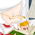 illustration of Mrs Claus is looking at her cooking book with Missy to figure out which recipe will she do next.

Illustration - Procreate - 2020

Art for kids, storytelling, character design, e-learning, Children illustration, kids book, 