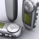 illustration of Concept for Mp3 player.