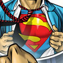 illustration of Custom illustration making client into Superman