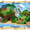 illustration of Illustrated map for Veggie Tales' 