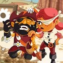 illustration of Pirates Love Daisies is an HTML 5 game created for Microsoft. Pulp Studios Inc. provided art direction, assistance in concept development, UI design and all artwork including in game animation. These are the pirates from the game.
